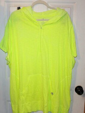 NWT Lane Bryant Active neon hoodie top size 26/28